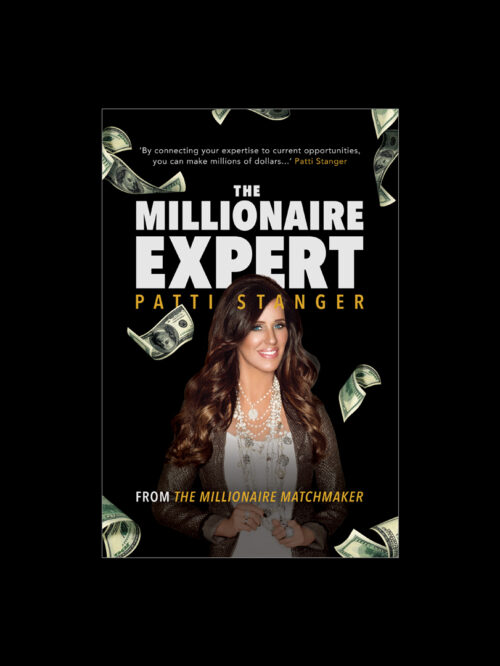 Patti Stanger The Millionaire Expert published by Shining Icon Book Cover Design by Mille62 Media